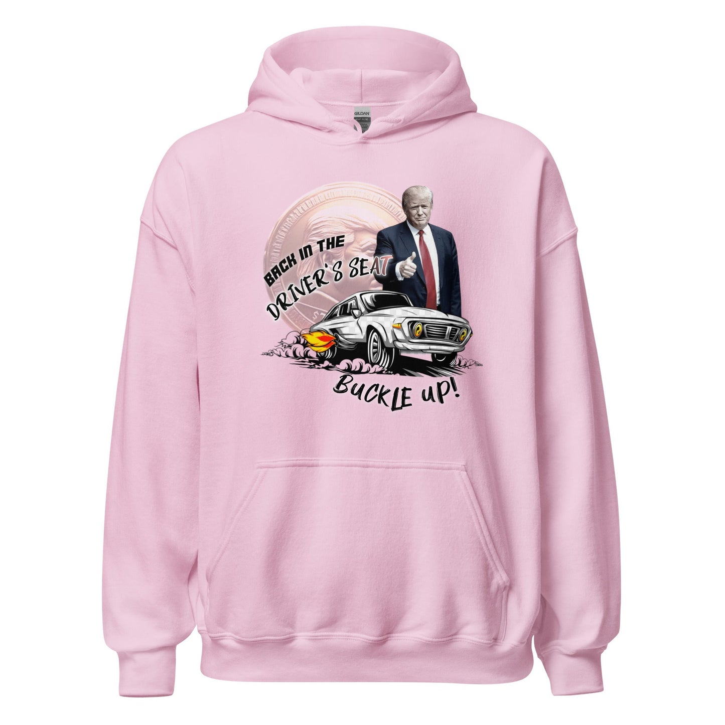 Back in the Driver’s Seat – Trump 2024 Hoodie - Degen Wear