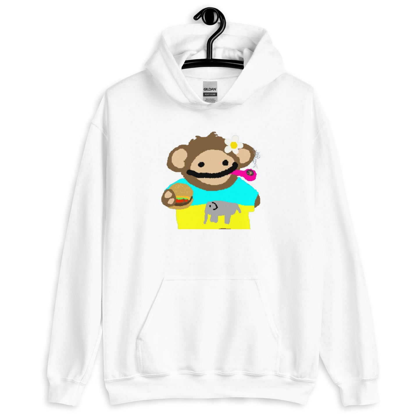 Chill Nom Nom Monkey - Vibe Hoodie - Degen Wear