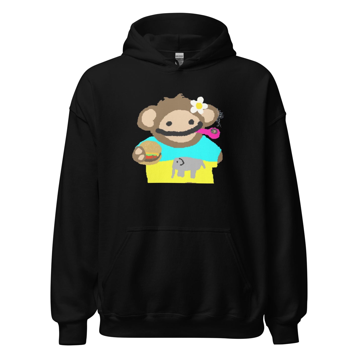 Chill Nom Nom Monkey - Vibe Hoodie - Degen Wear