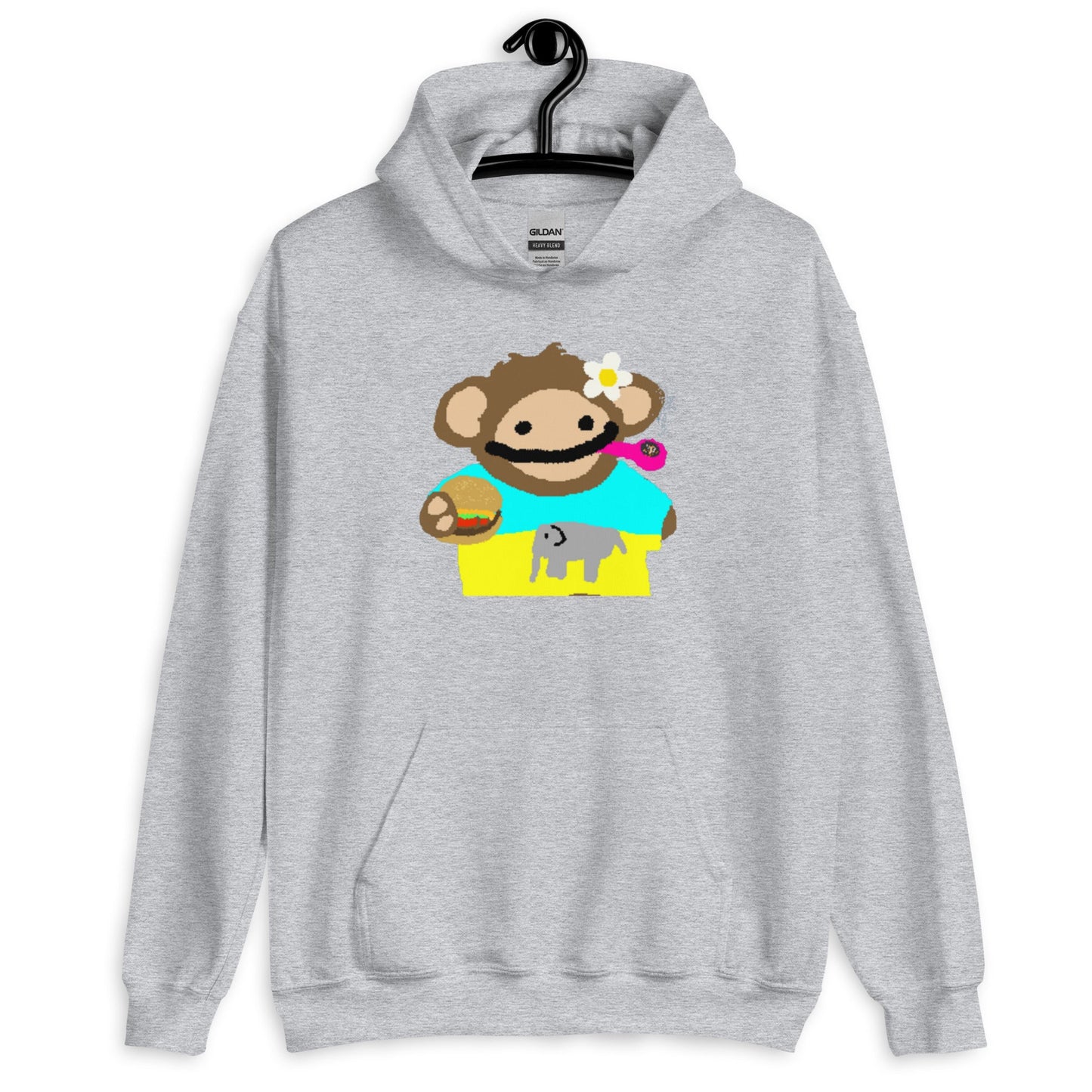 Chill Nom Nom Monkey - Vibe Hoodie - Degen Wear