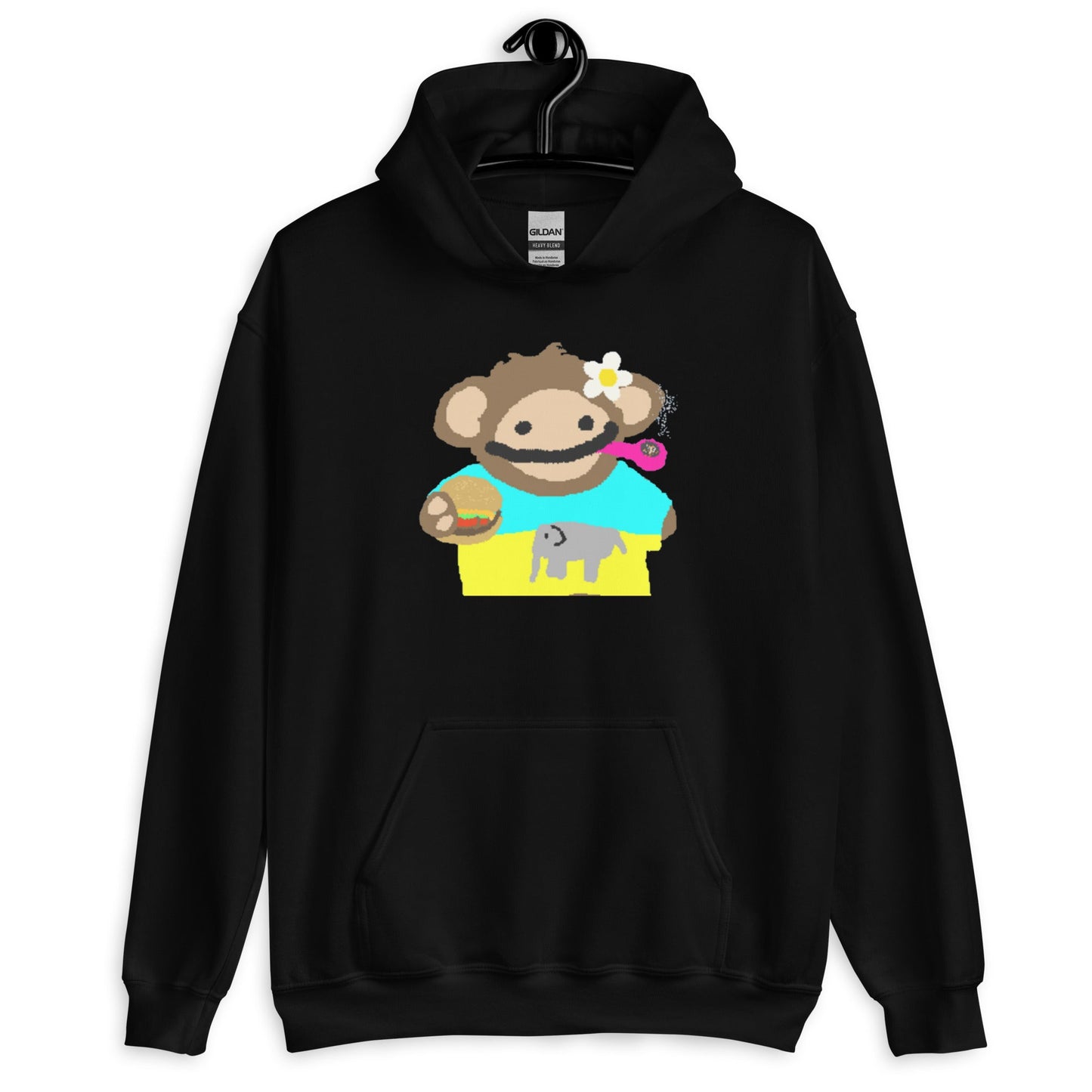 Chill Nom Nom Monkey - Vibe Hoodie - Degen Wear