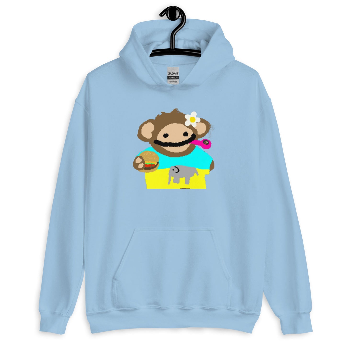 Chill Nom Nom Monkey - Vibe Hoodie - Degen Wear