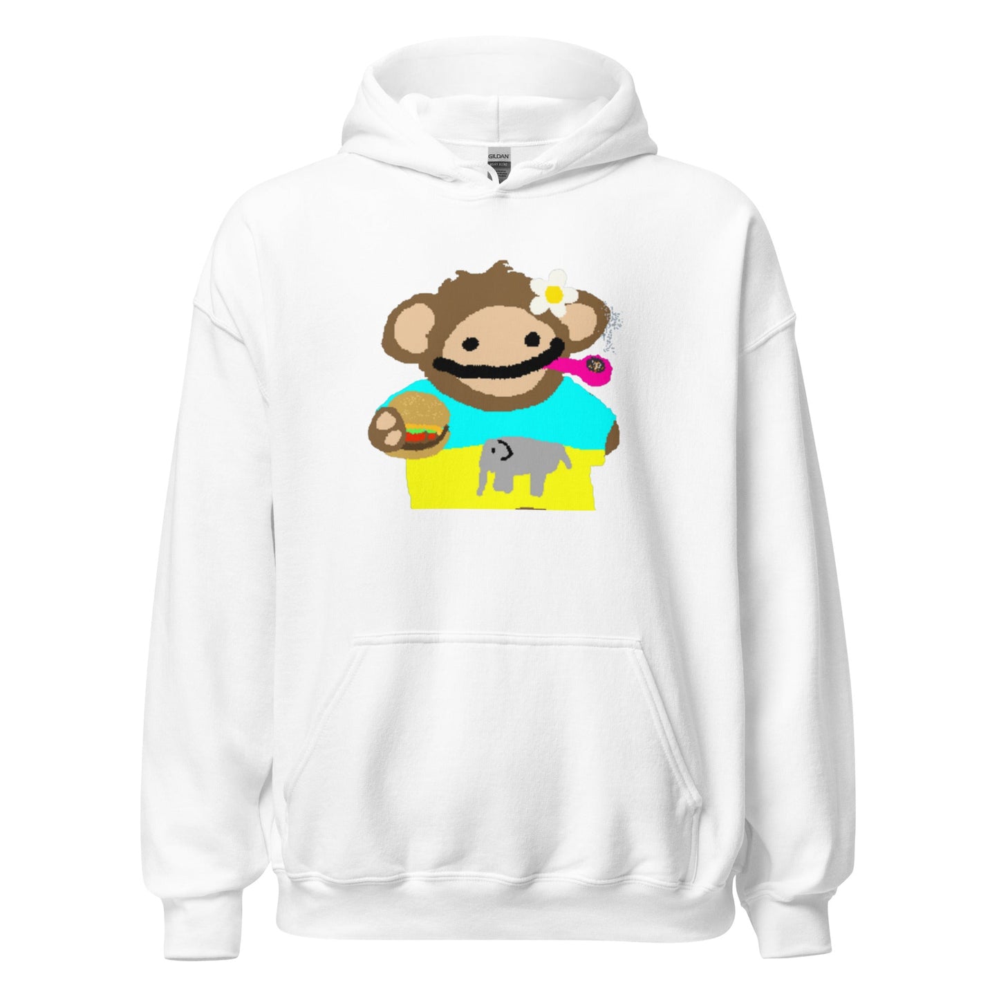 Chill Nom Nom Monkey - Vibe Hoodie - Degen Wear