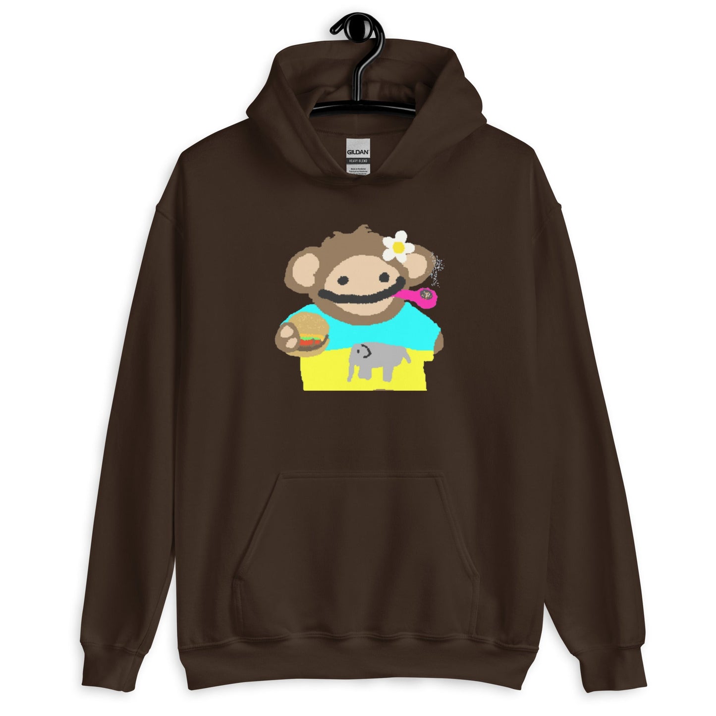 Chill Nom Nom Monkey - Vibe Hoodie - Degen Wear