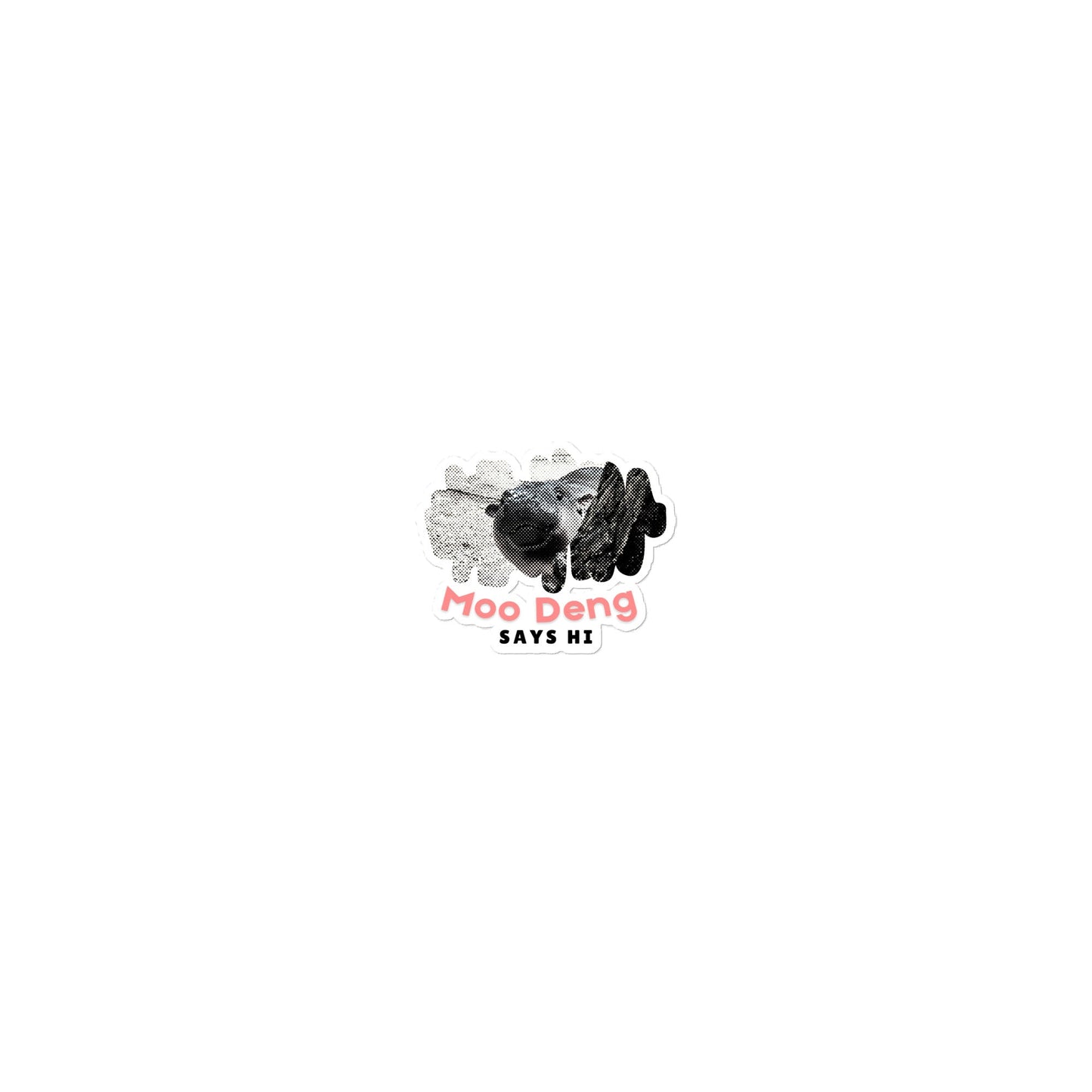 Moo Deng Bubble - free stickers - Degen Wear