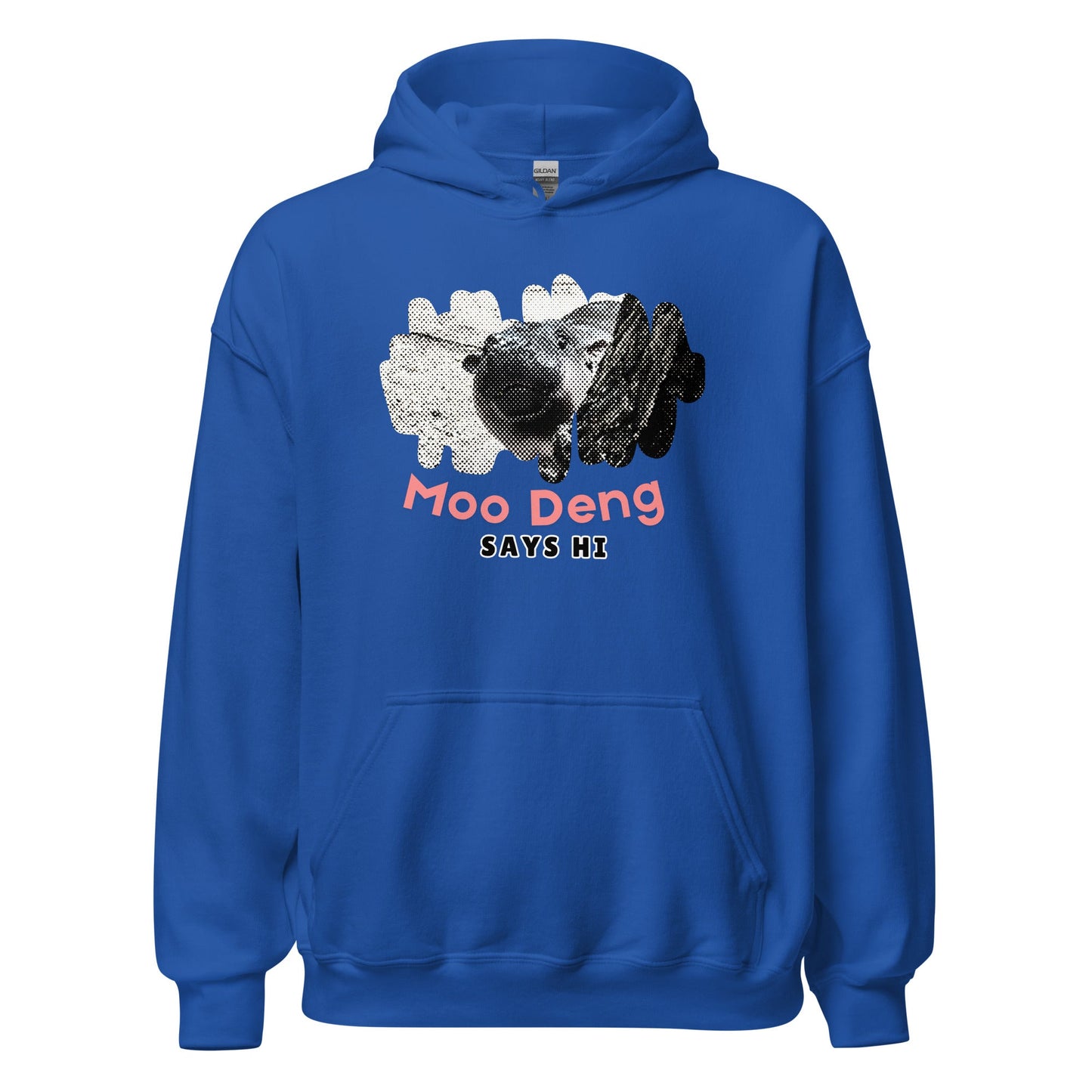 Moo Deng Says Hi Hoodie - Degen Wear