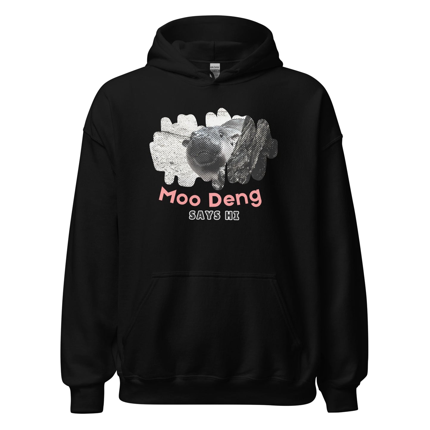Moo Deng Says Hi Hoodie - Degen Wear
