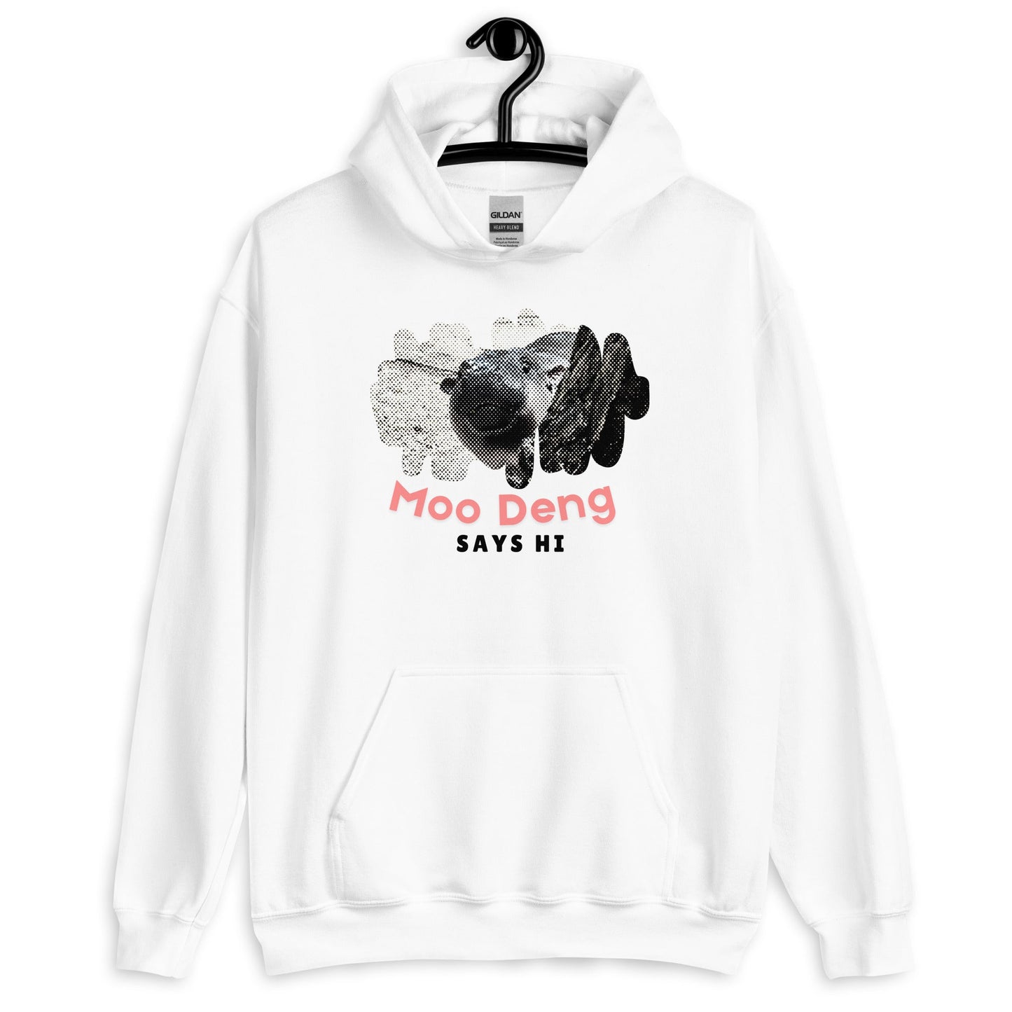 Moo Deng Says Hi Hoodie - Degen Wear