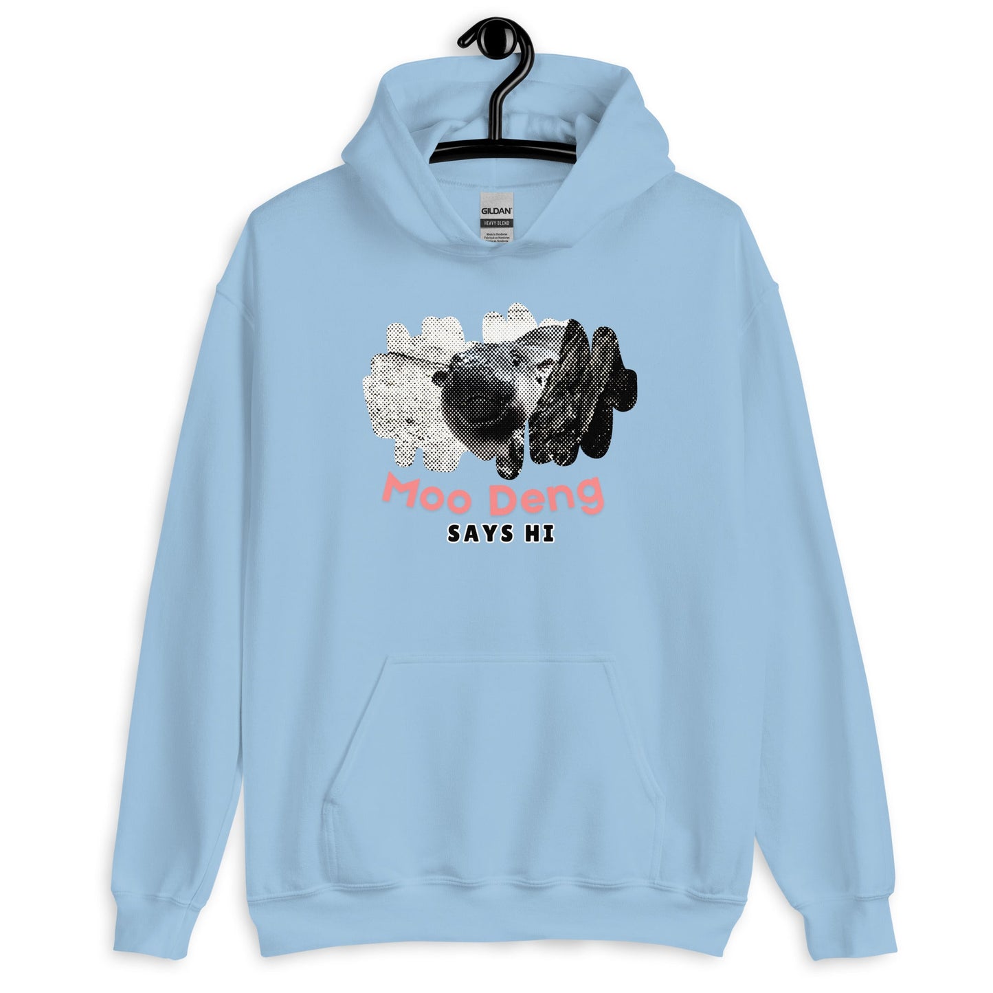 Moo Deng Says Hi Hoodie - Degen Wear