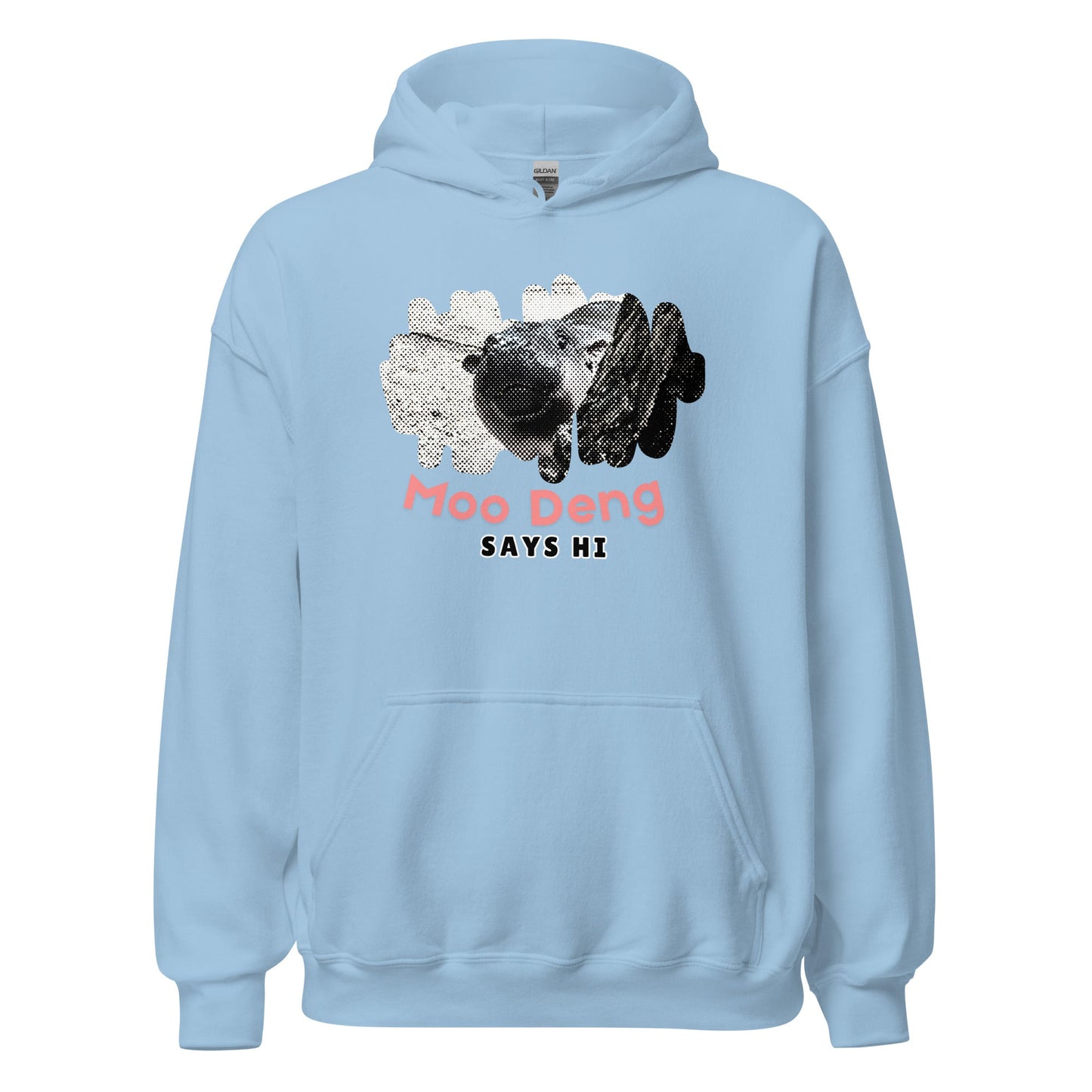 Moo Deng Says Hi Hoodie - Degen Wear