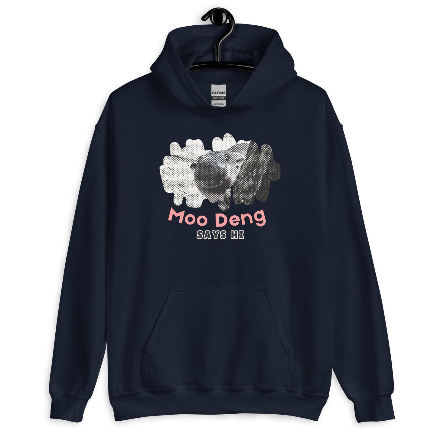 Moo Deng Says Hi Hoodie - Degen Wear
