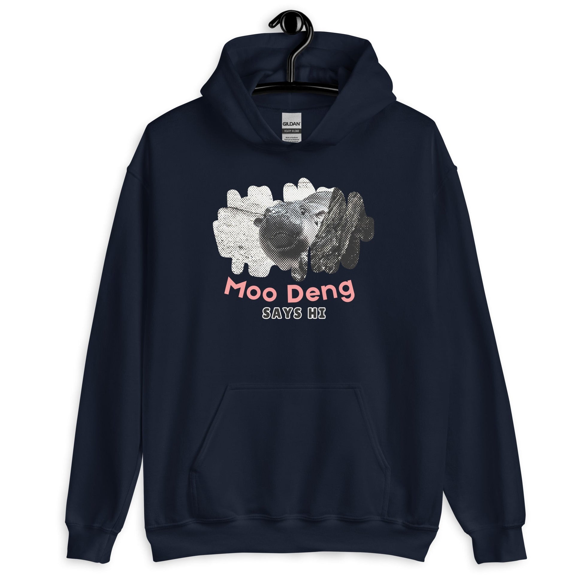 Moo Deng Says Hi Hoodie - Degen Wear