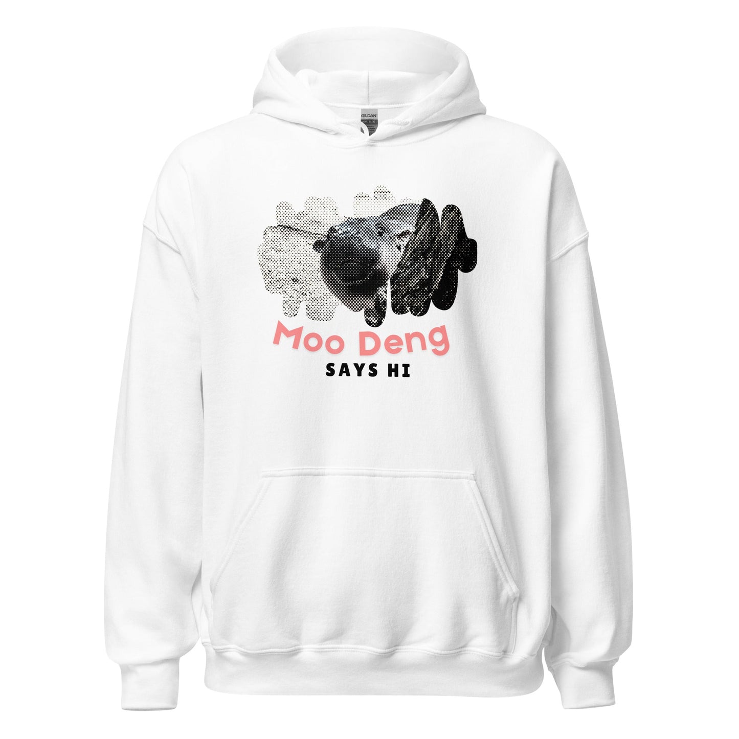 Moo Deng Says Hi Hoodie - Degen Wear