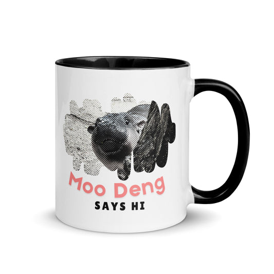 Moo Deng Says Hi Mug - Degen Wear